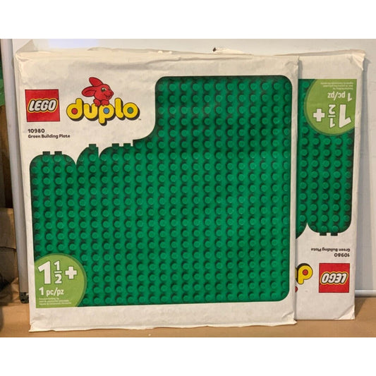 (Lot of 2) LEGO DUPLO: Lego Duplo Green Building Plate (10980)