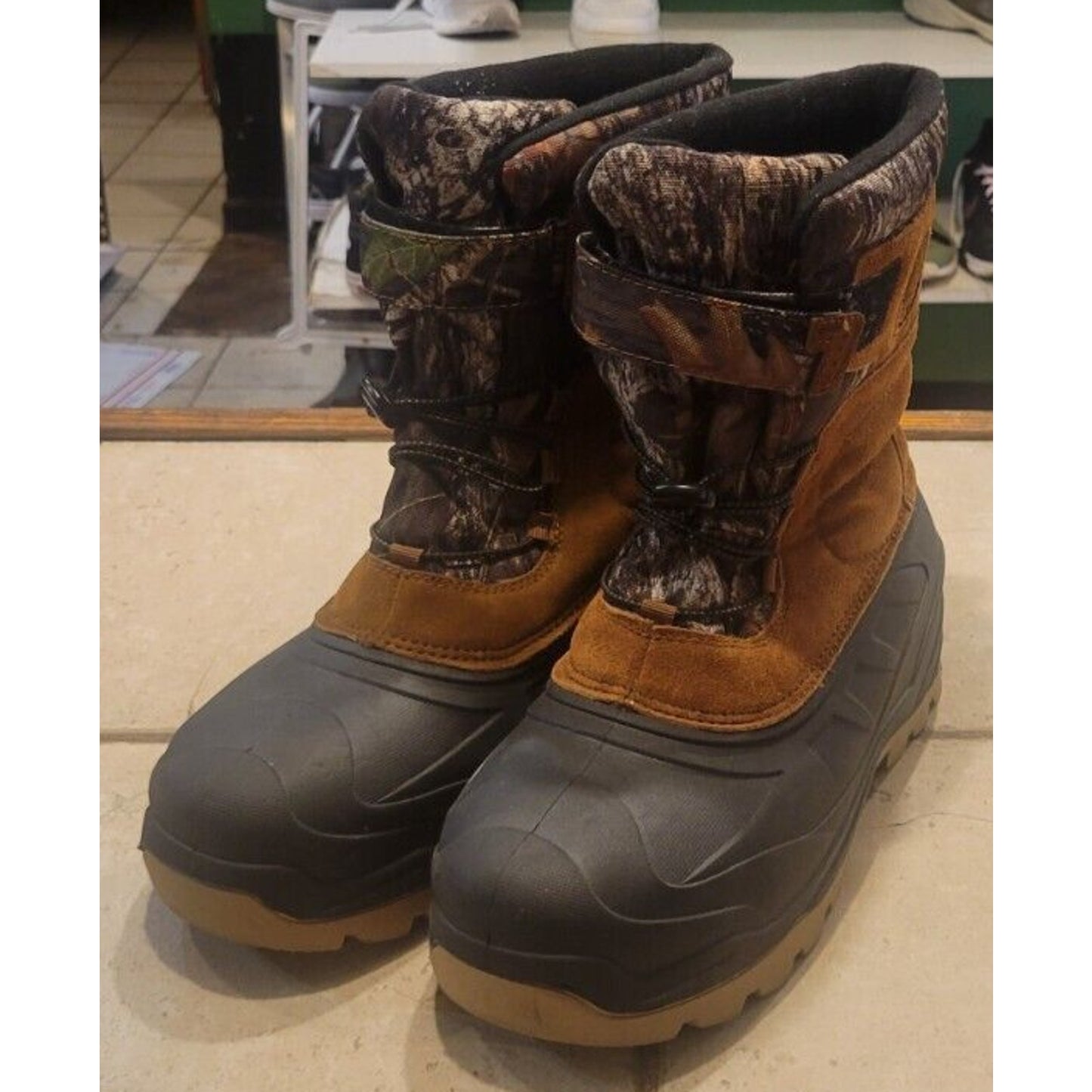 Ozark Trail Mossy Oak Men's Winter Pac Boot w/ 3M Thinsulate & Suede Size 11M