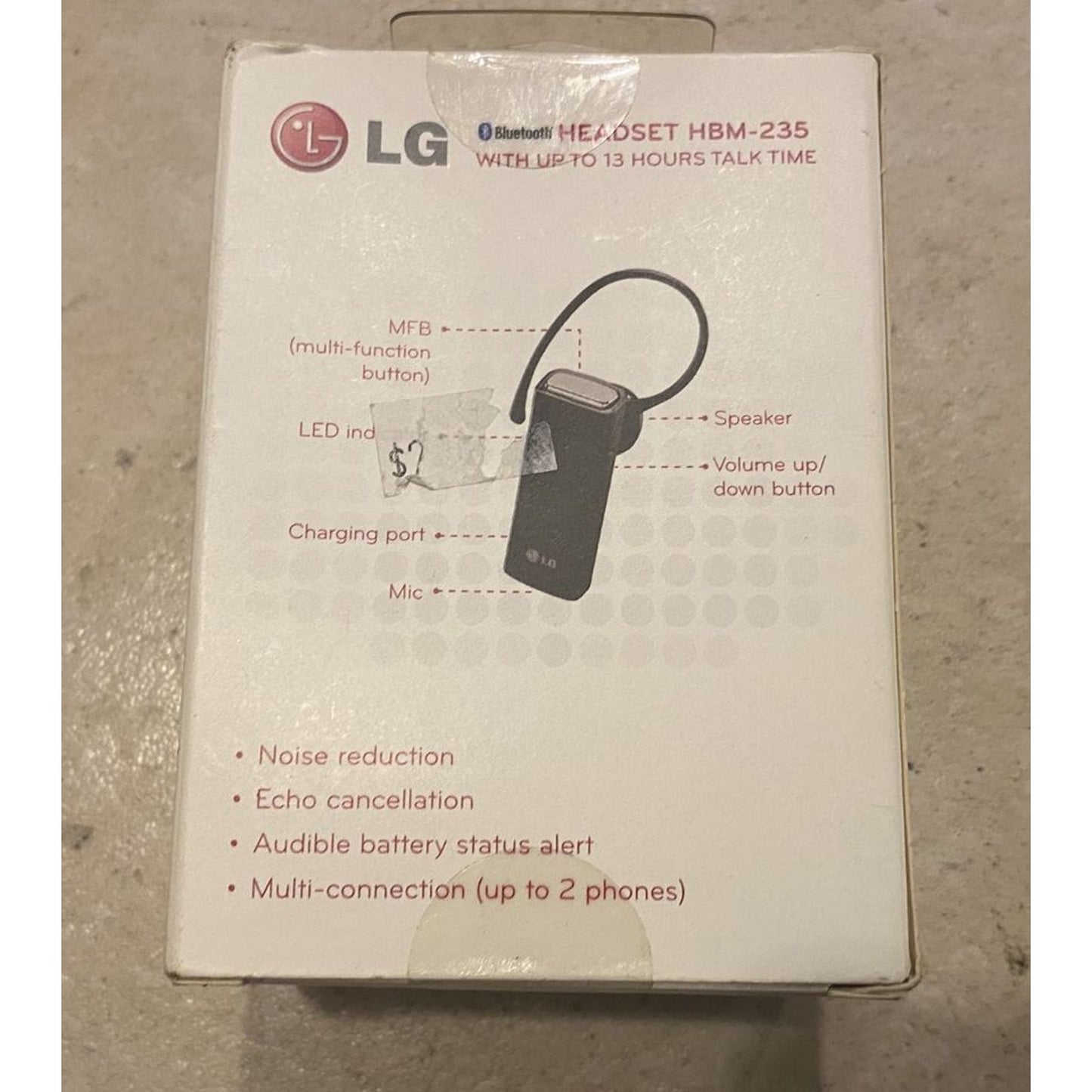 LG HBM-235 Bluetooth Headset