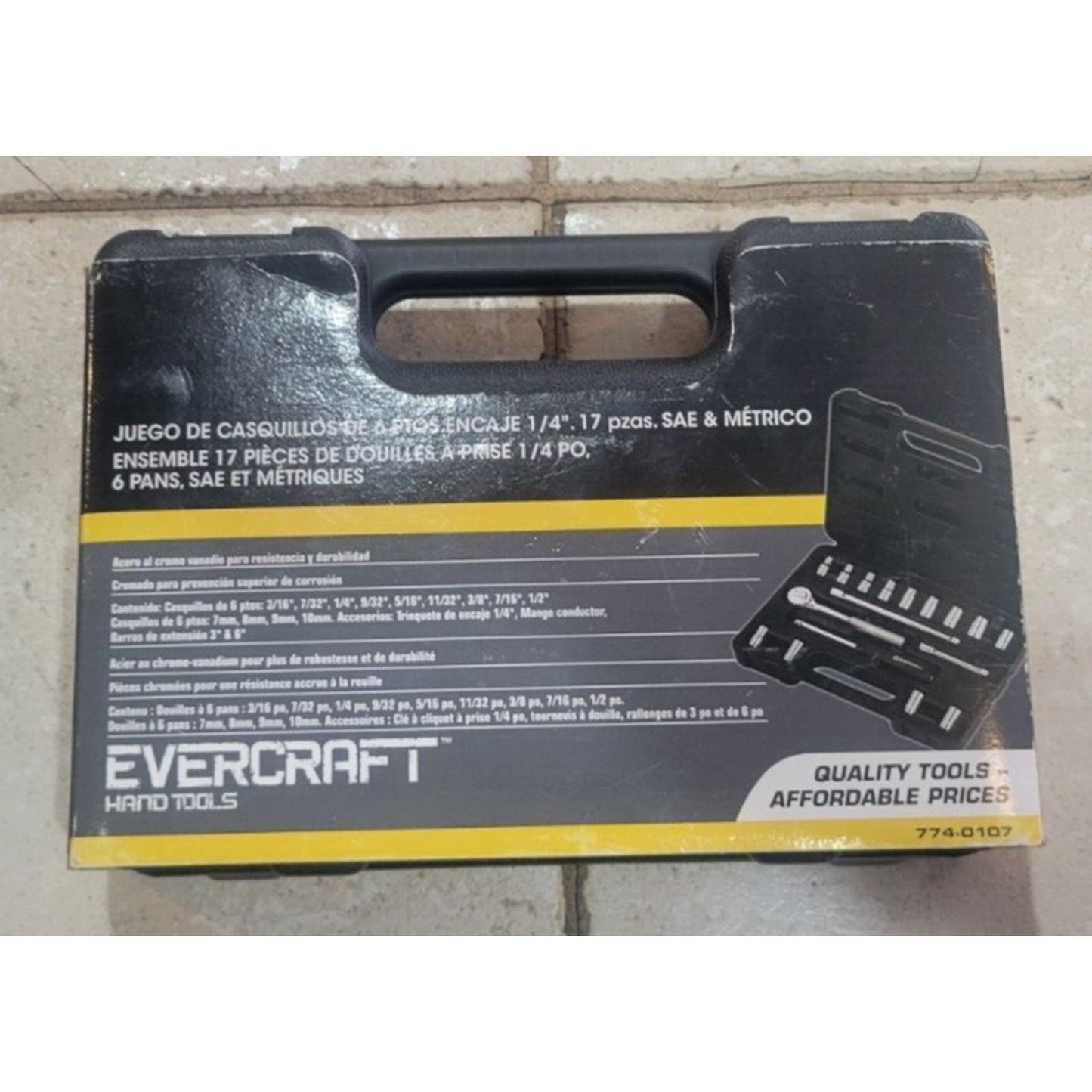 Evercraft 16 Piece 1/4" DR. 6 PT. SAE & Metric Socket