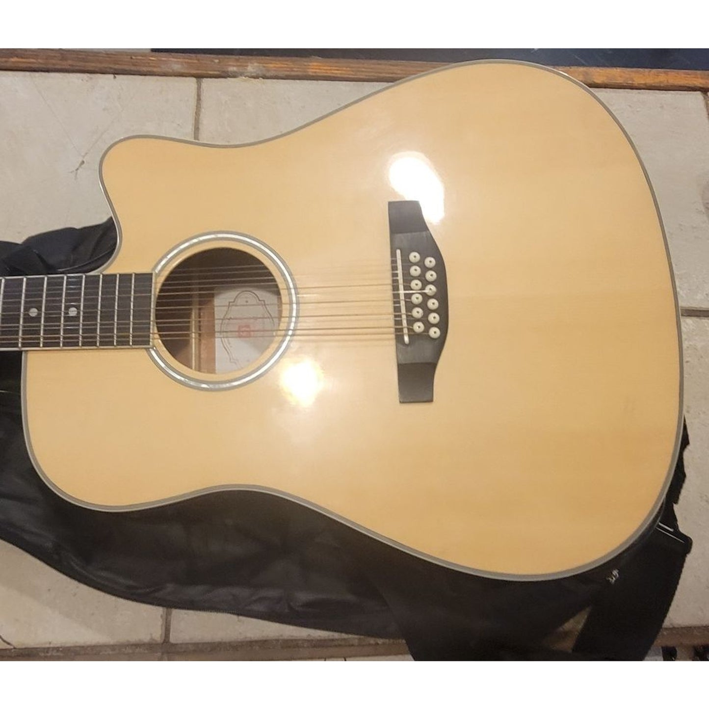 Vangoa Basic VGE12-2 12-String Acoustic-Electric Guitar