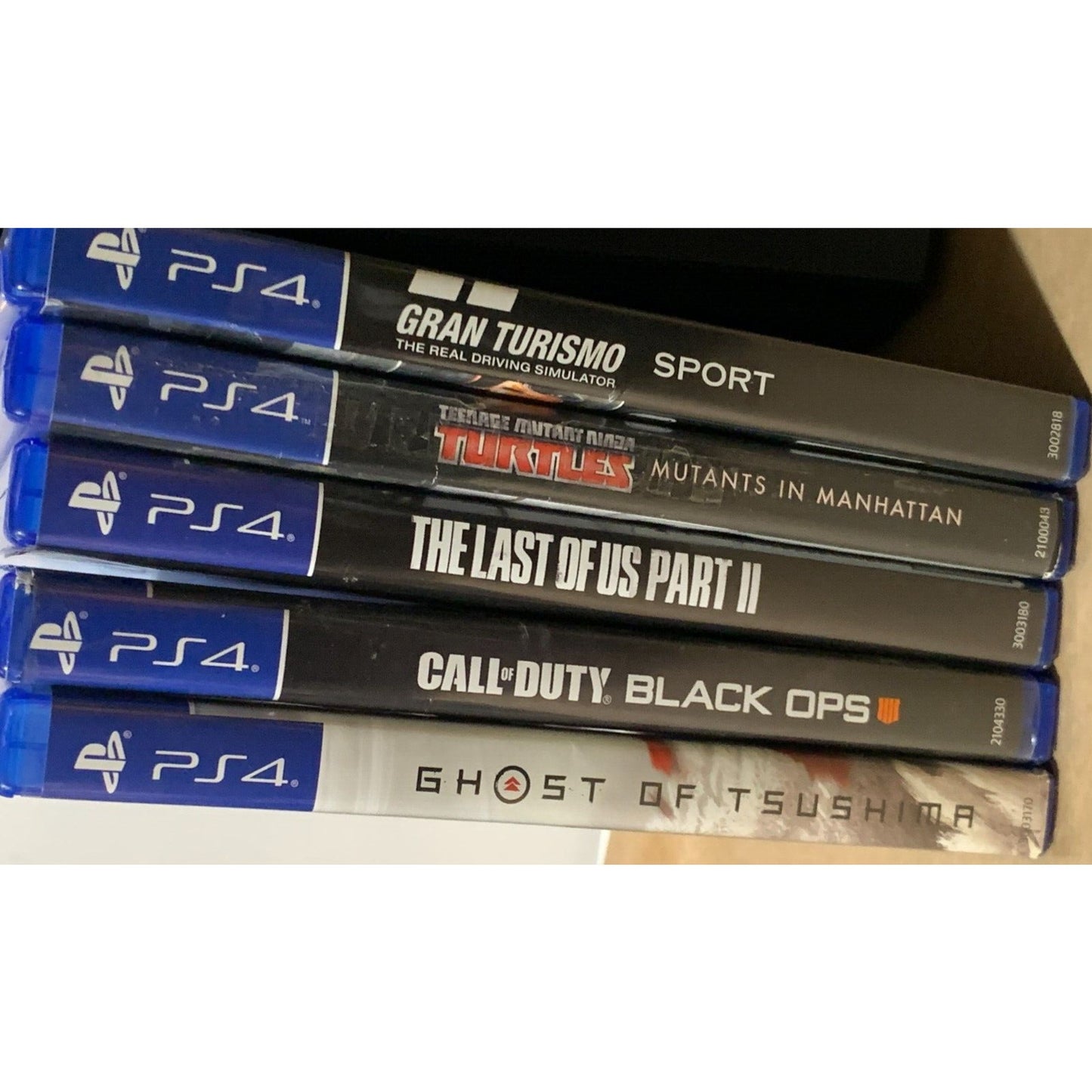 Sony PlayStation 4 PS4 500GB Black Bundle CUH-1115A (2 controller, 5 Games, set)