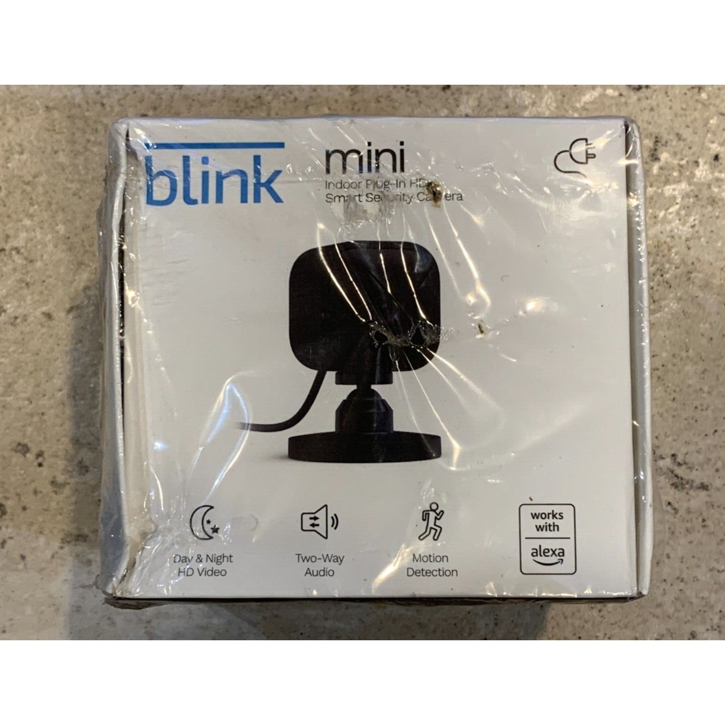 Blink Mini Indoor 1080p WiFi Security Camera with Motion Detection. Black SEALED