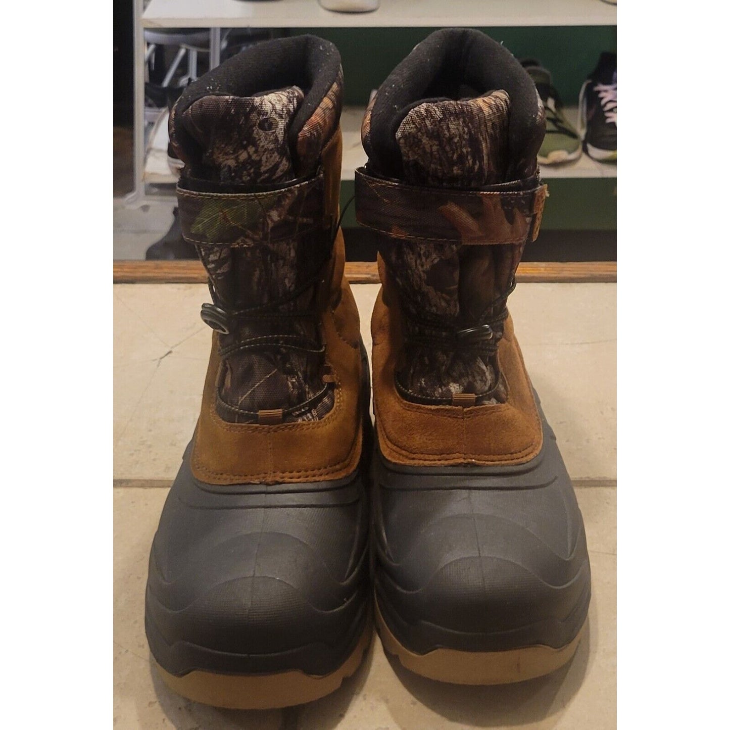 Ozark Trail Mossy Oak Men's Winter Pac Boot w/ 3M Thinsulate & Suede Size 11M