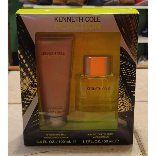 Kenneth Cole Reaction Gift Set for Men 2 Piece 1.7 oz EDT-3.4 oz After Shave