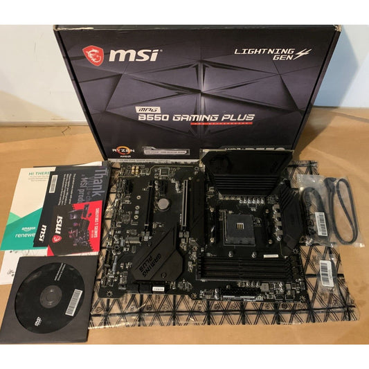 MSI MPG B550 Gaming Plus Desktop Motherboard - Black