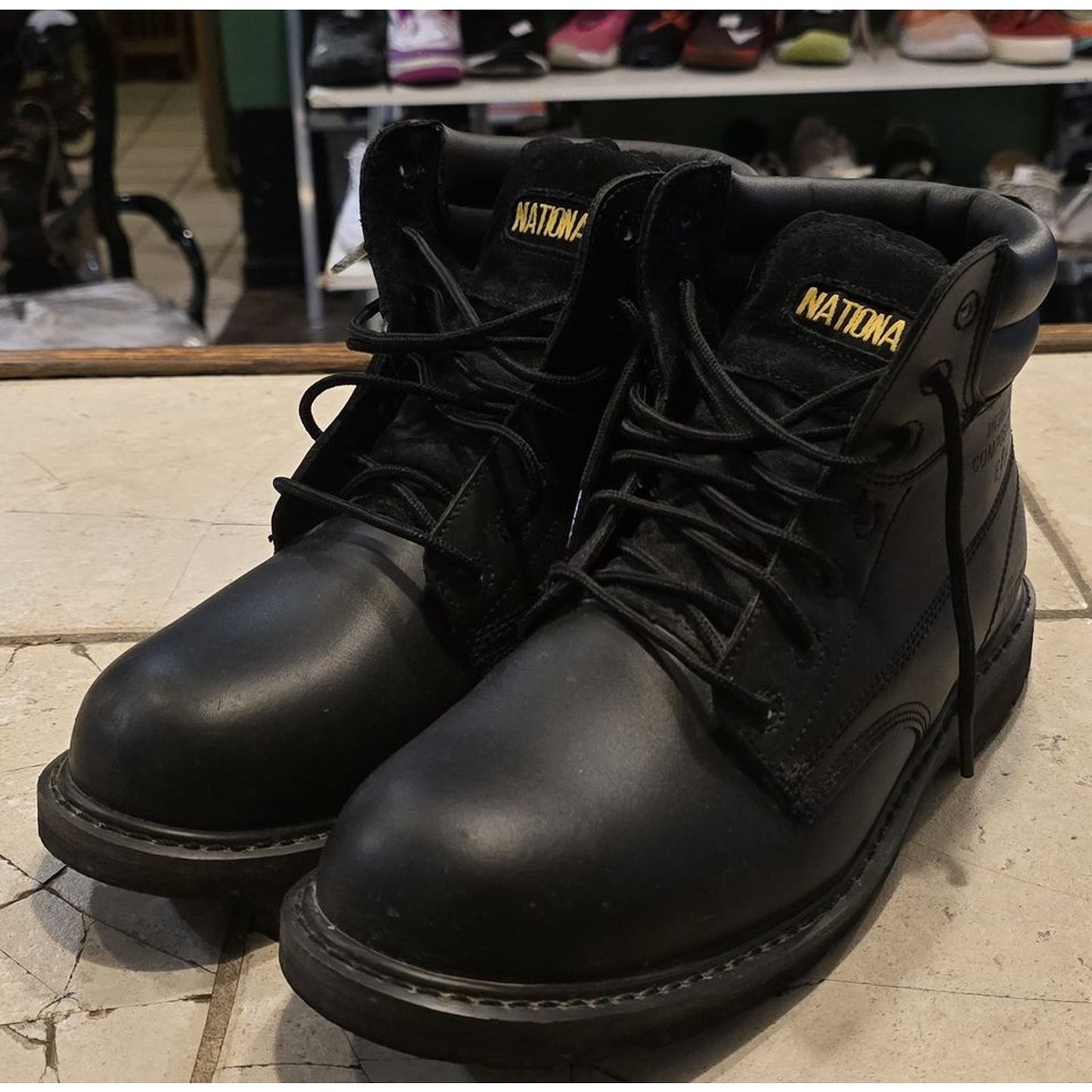 National 12M Steel Toe Boots