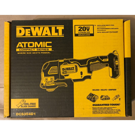 *NEW* Dewalt ATOMIC 20V Brushless Oscillating Multi Tool Kit, DCS354D1