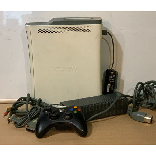 Xbox 360 Arcade Console Bundle (Controllers, Cords) TESTED