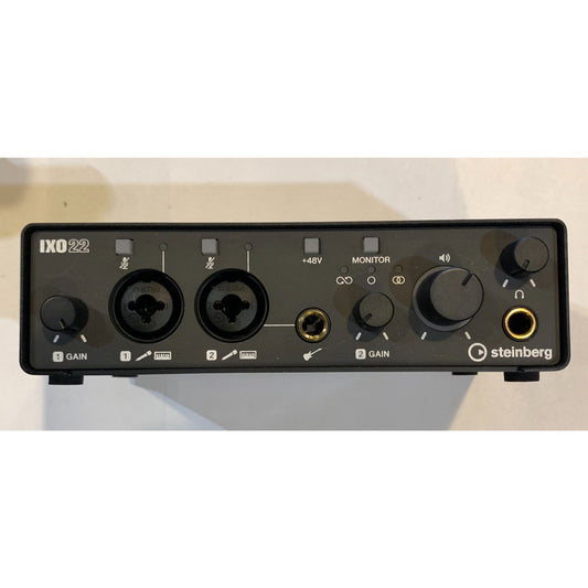 Steinberg Audio IXO22 USB-C Audio Interface with Two Preamps - Black