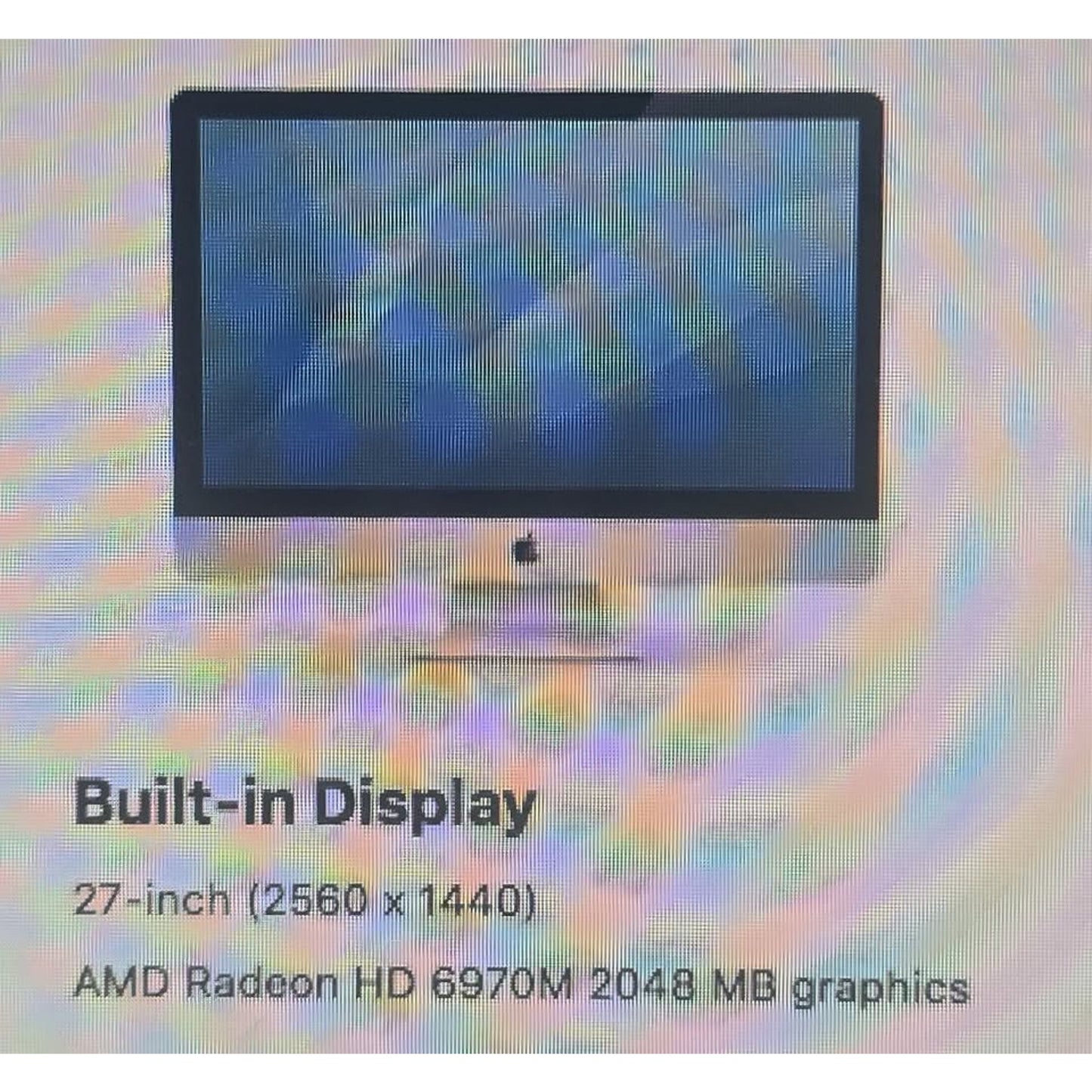 Apple IMac / A1312  / 2011 / Intel Core I7 / AMD Radeon 6970M / 256GB SSD / 16GB Ram /