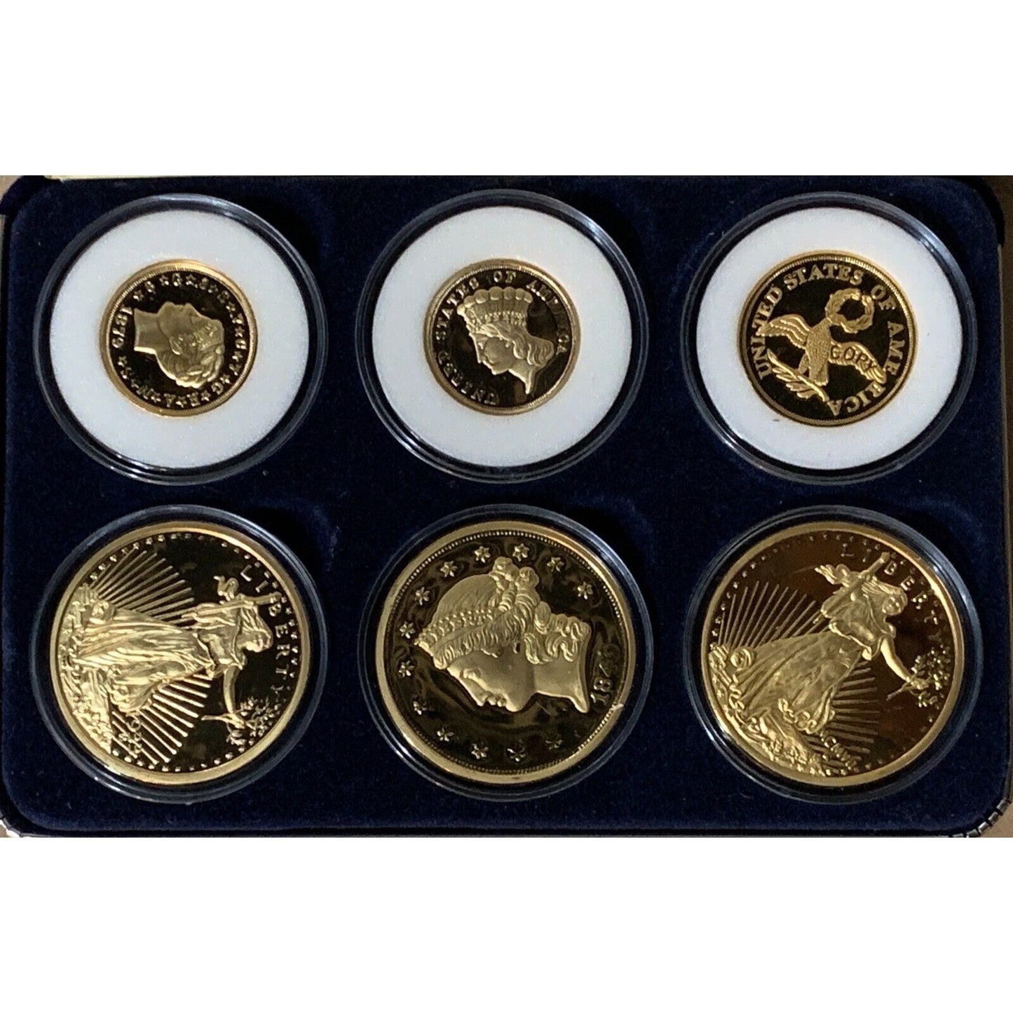 America's Rare Gold Coin Tribute Proof 6 Coin Collection w/ COA & Box