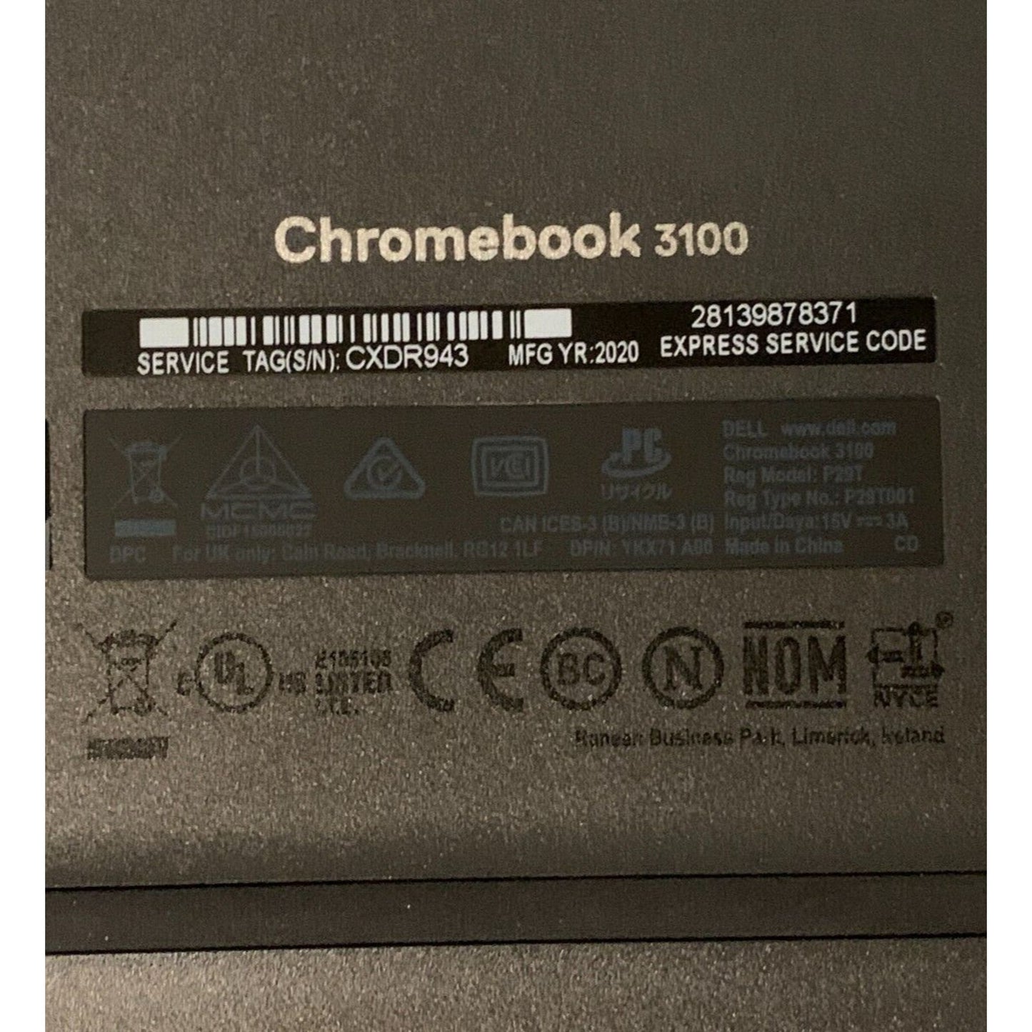 Dell Chromebook 3100 (11.6", Intel Celeron, 4GB RAM, 16GB, ChromeOS)