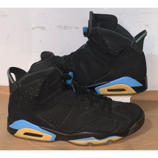 AIR JORDAN VI 6 RETRO USED SIZE 11 UNC BLACK UNIVERSITY BLUE 384664-006