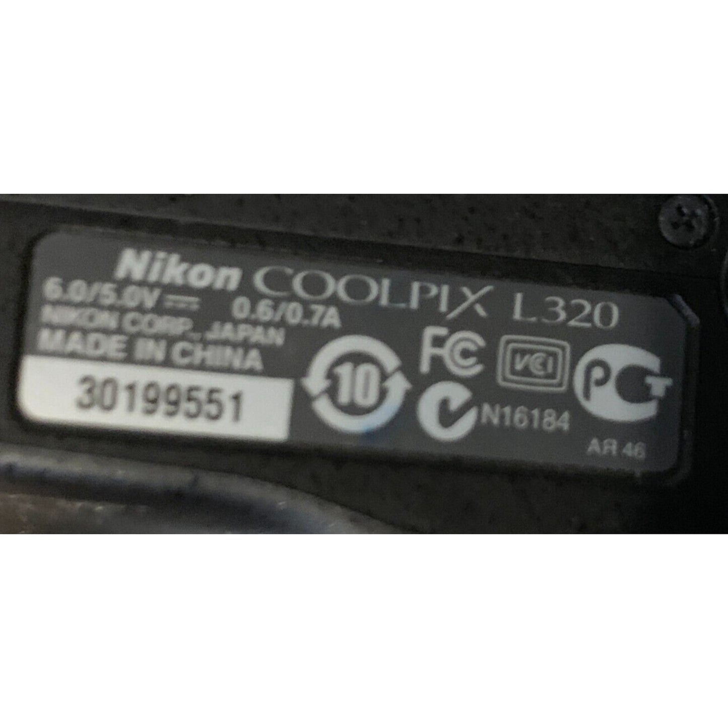 Nikon COOLPIX L320 16.1MP Digital Camera - Black