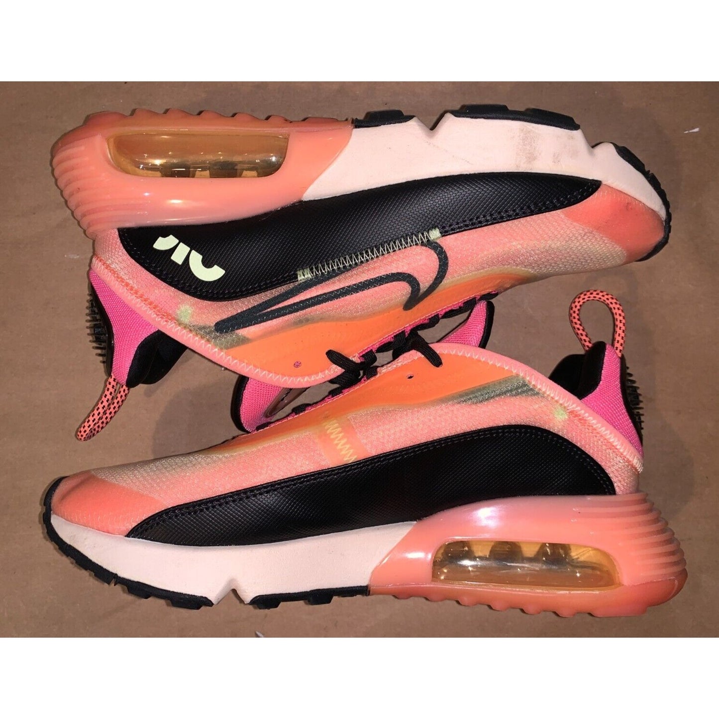 Nike Air Max 2090 Neon Highlighter Sneakers Shoes Women’s Size 9.5