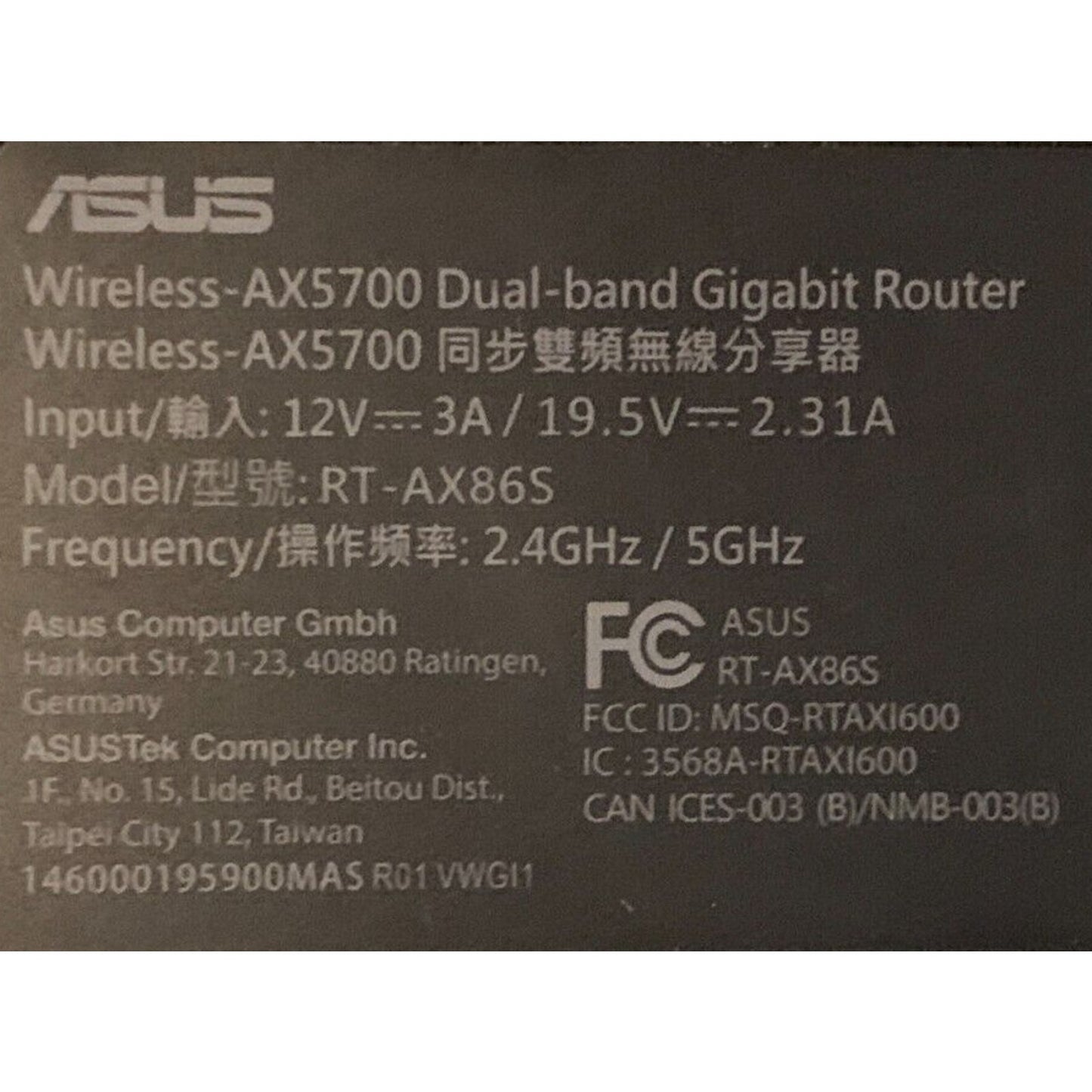 ASUS AX5700 Wireless Router - RT-AX86U