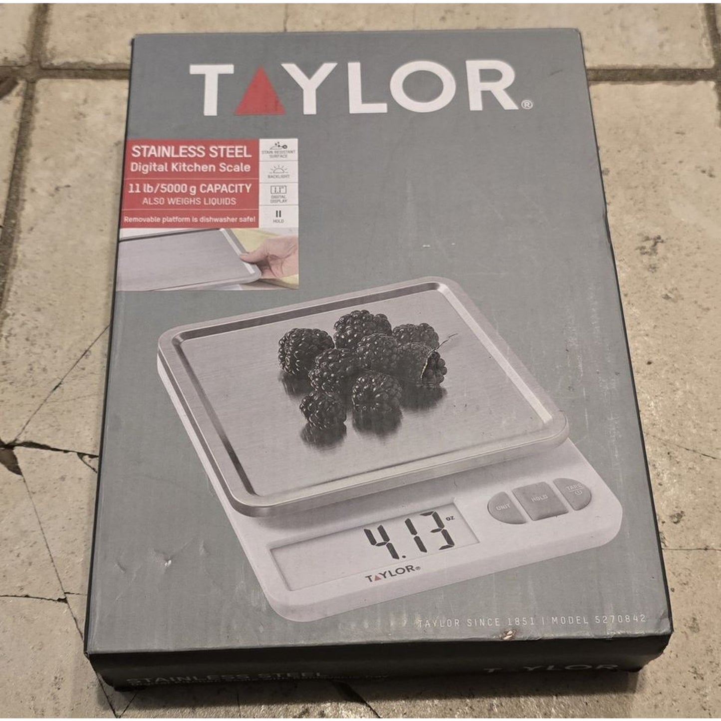 Taylor Stainless Steel Digital Kitchen Scale