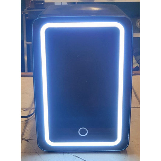 Mini Led Lighted Fridge Door Personal Chiller Beauty Portable Warm Glass Door