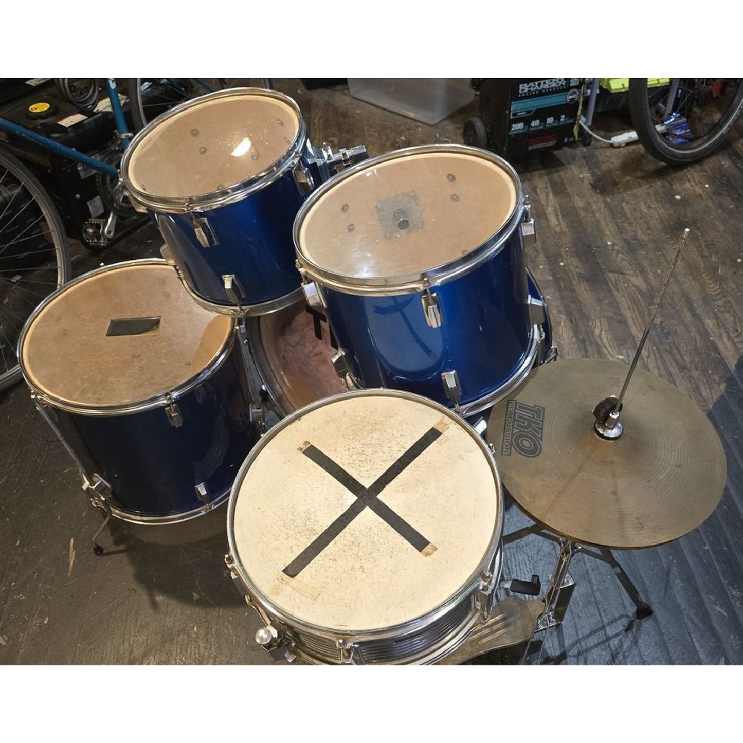 TKO 6-Piece Drum Set w/ Other High-hats & Cymbals