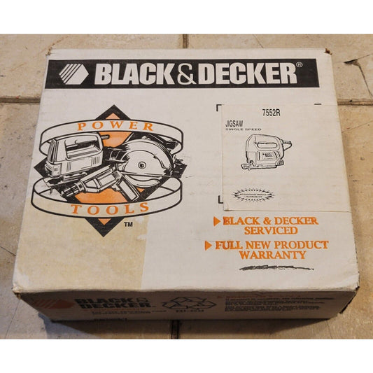 Black & Decker 7552 Type 3 Single Speed 120V 3.2A Corded Electric Blade Jigsaw