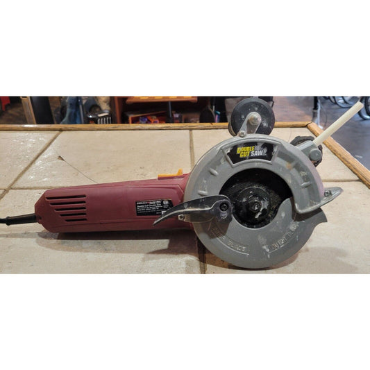 Professional Chicago Electric 5 in. 7.5 Amp Heavy Duty Double Cut Saw