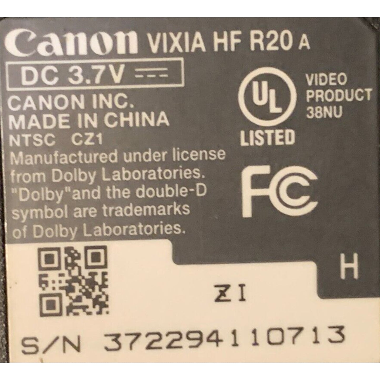 Canon Vixia HF20 Digital Video Camcorder