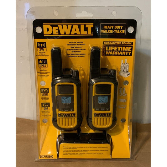 DEWALT DXFRS800 22-Channel Two Way Radio Walkie Talkies