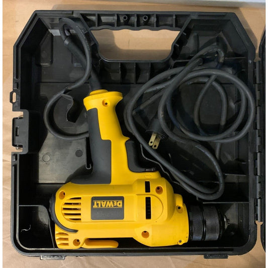 DEWALT DWD115 3/8-inch 8 Amp VSR Mid-Handle Electric Corded Drill w/ Case