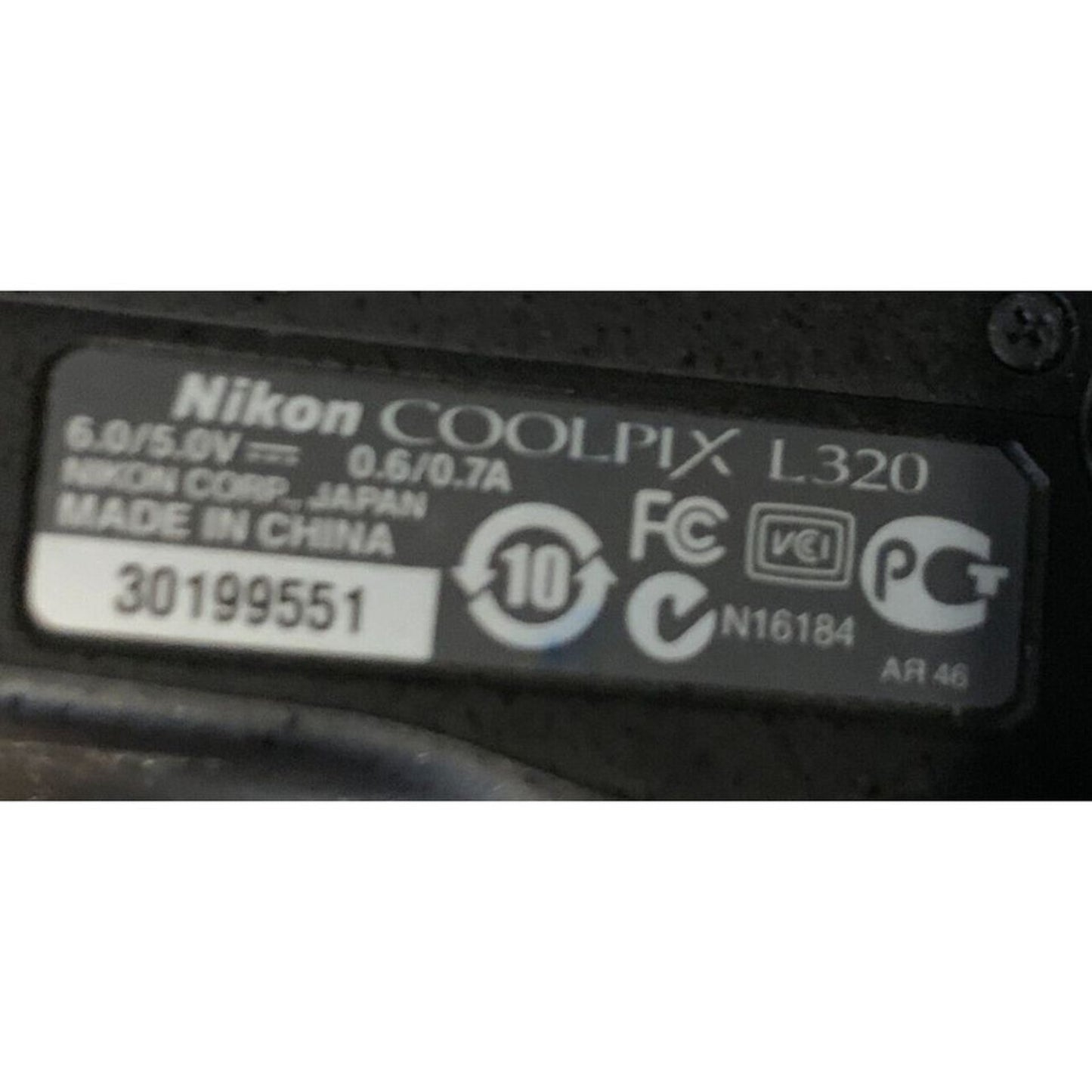 Nikon COOLPIX L320 16.1MP Digital Camera - Black