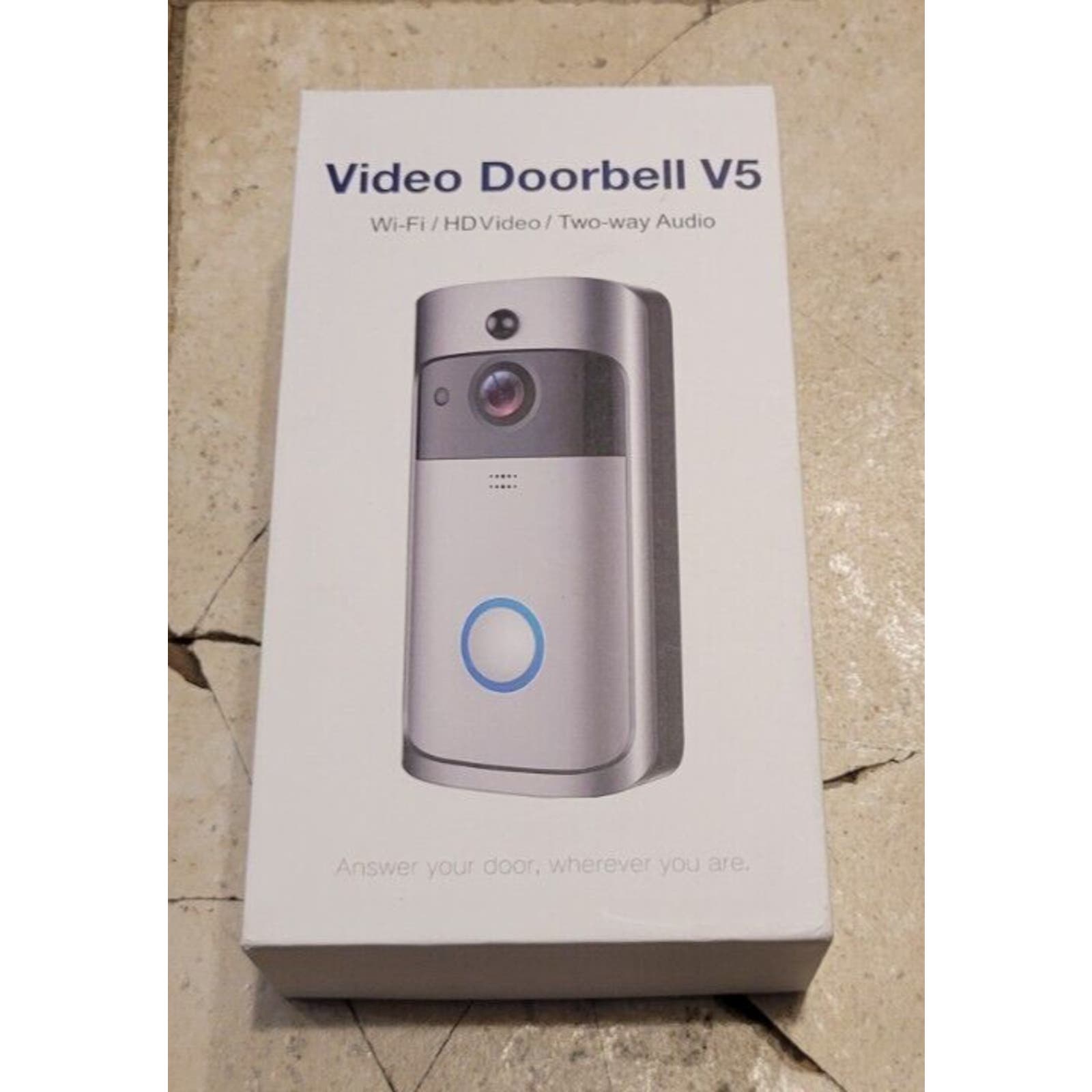 Video Doorbell V5 - Wi-Fi Motion HD Video - Ring Button Doorbell - Two ...