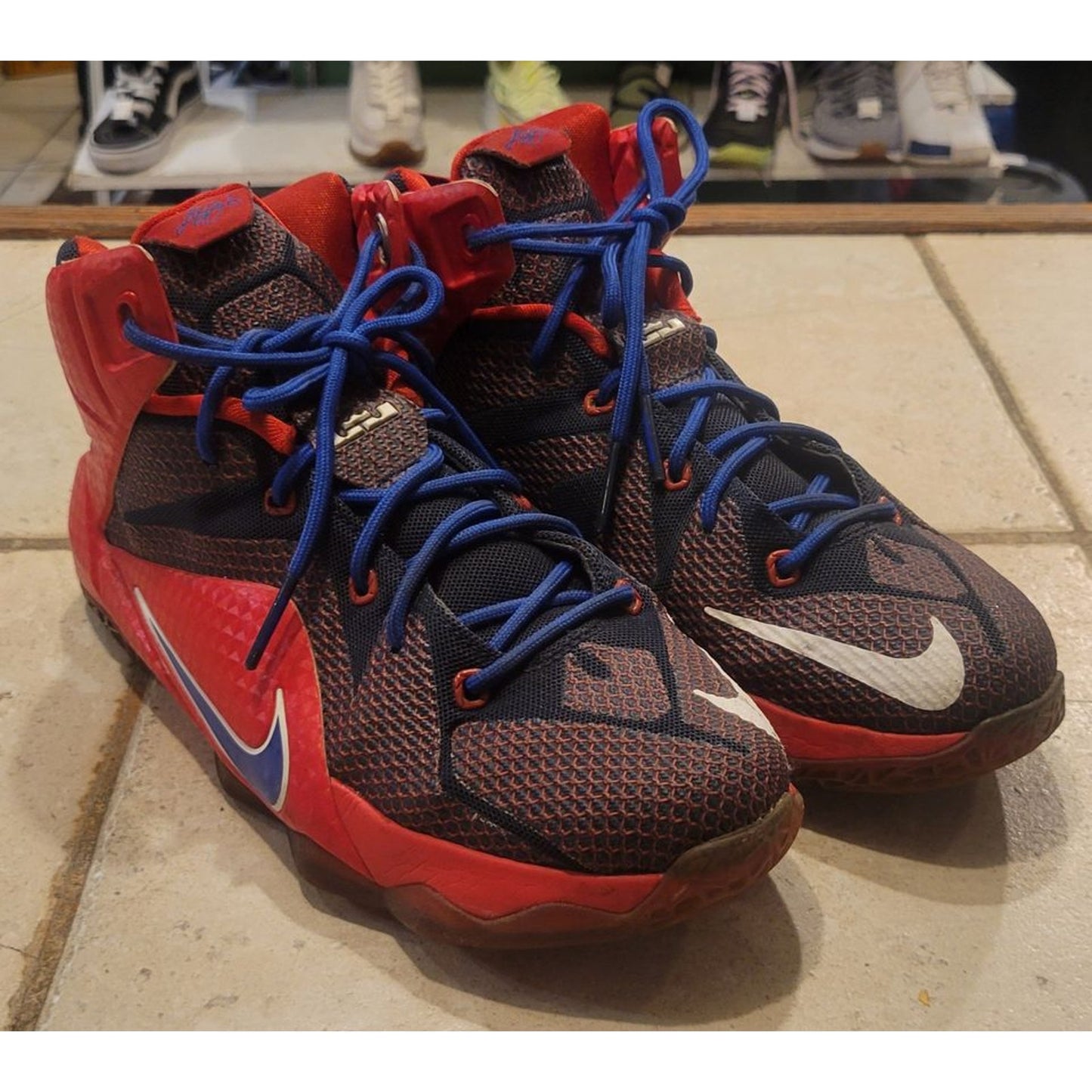 Nike Lebron 12 Superman 6.5Y 685181-601 Red/Blue/Black