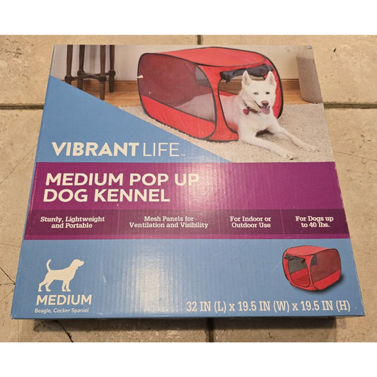 Vibrantlife Medium Pop Up Dog Kennel