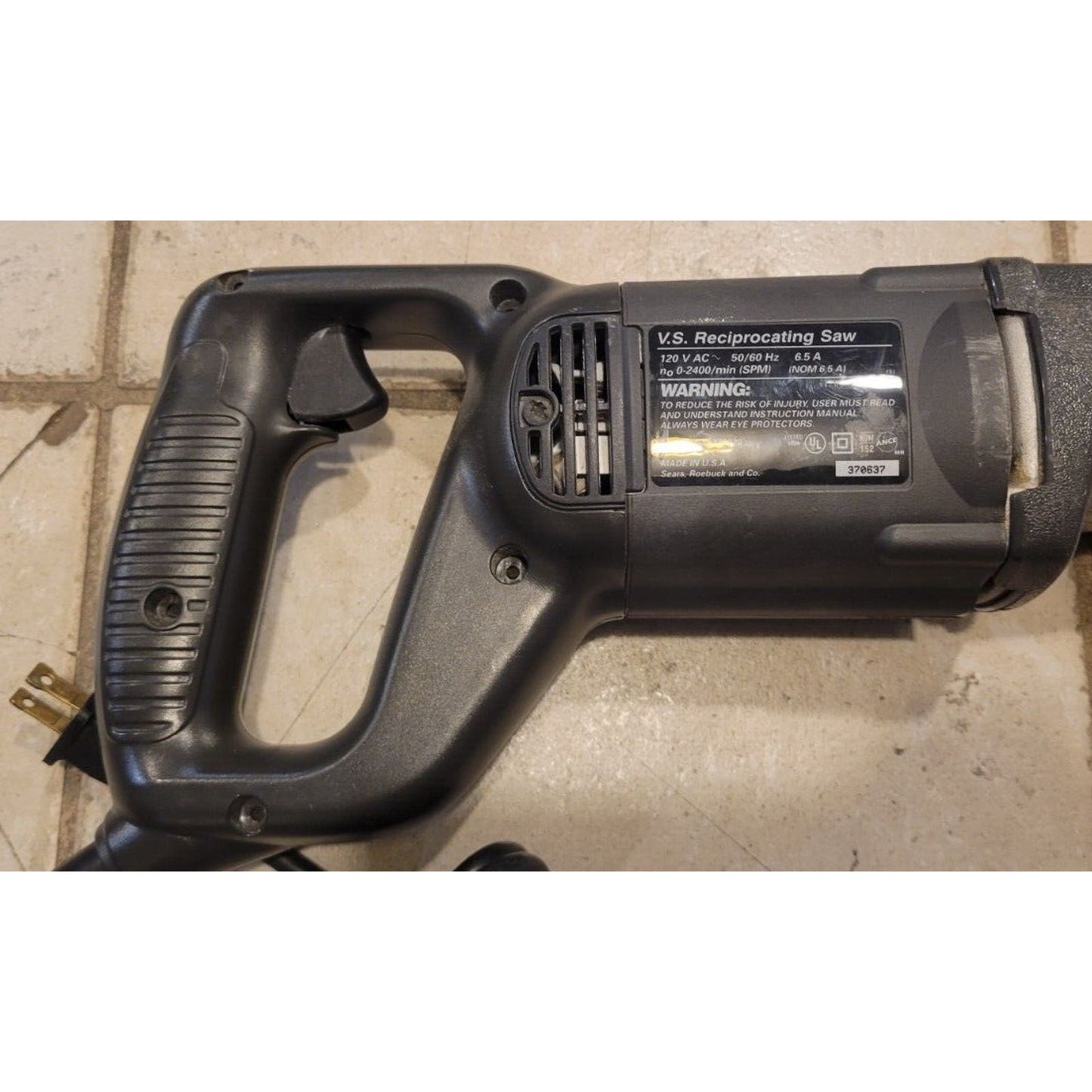 Craftsman Model 900.275020 Corded Variable speed Reciprocating