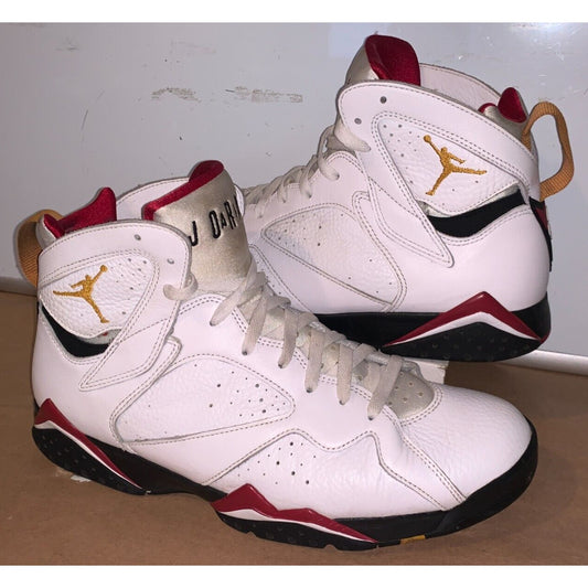 Nike Air Jordan 7 Retro Cardinal 2022 Men’s Size 12.5 White Red CU9307-106