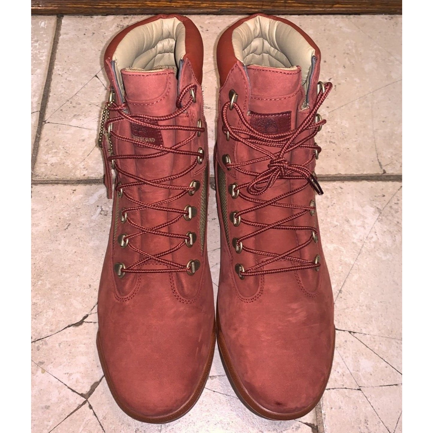 Timberland 6 inch Field Boot Waterproof Rust/Smoked Paprika Men Size 12