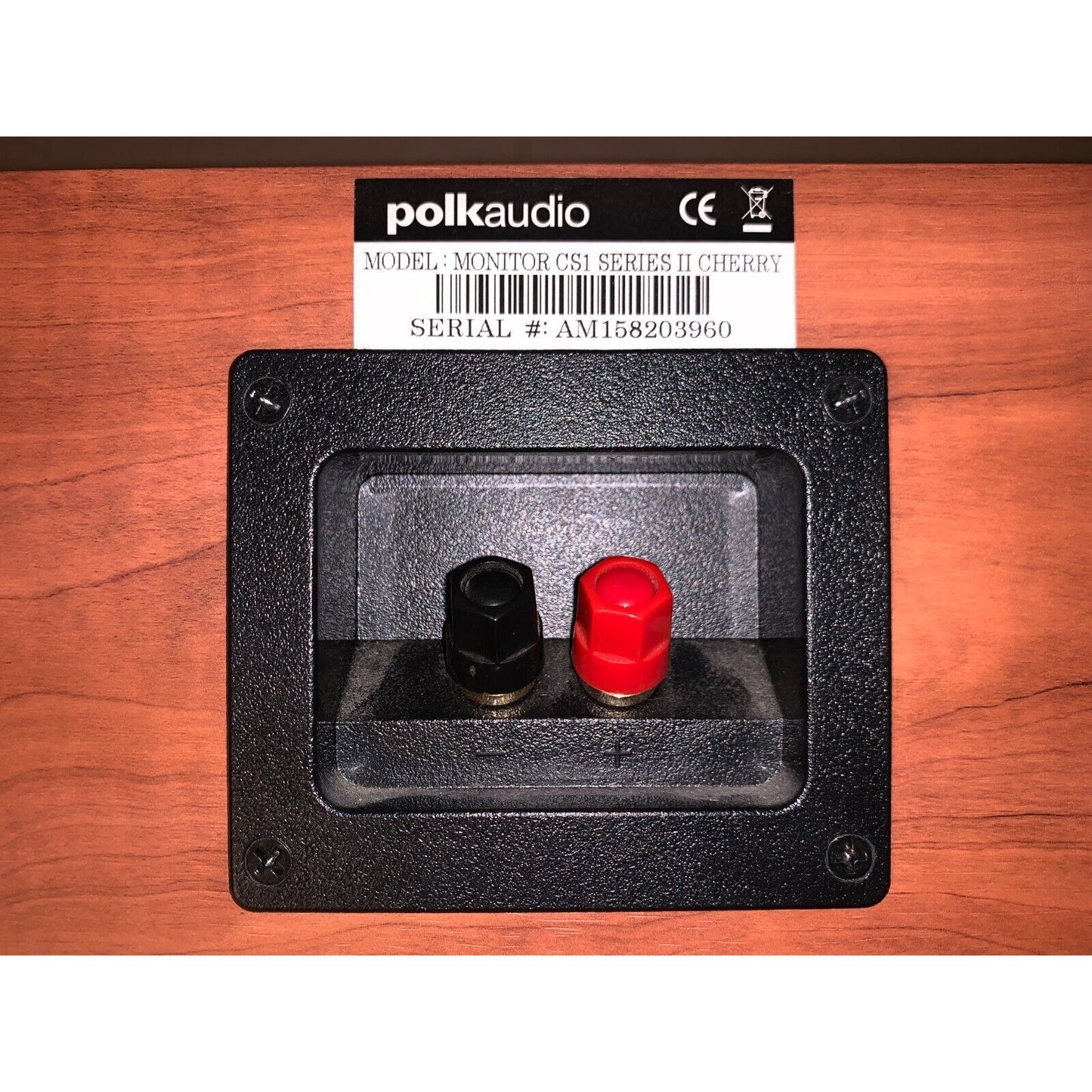 Polk Audio Monitor CS1 Series II Cherry Center Speaker