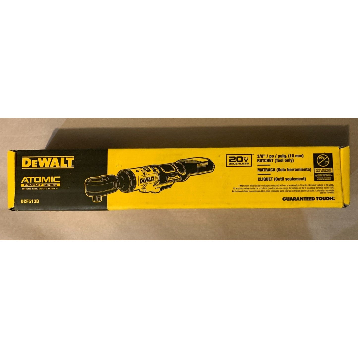 Dewalt ATOMIC 20v MAX Cordless 3/8" Ratchet(tool only) | NEW | DCF512B | 70ft lb